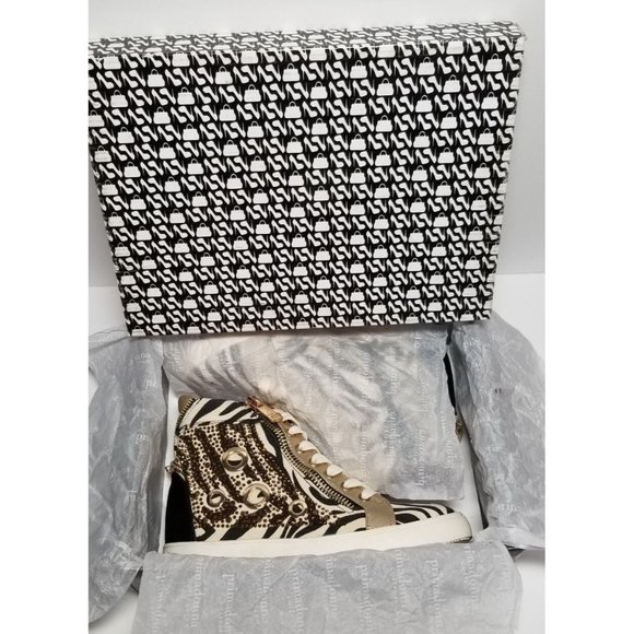 PRIMADONNA COLLECTION WOMEN'S ZEBRA PRINT CANVAS SNEAKERS EURO SIZE 36 NEW IN BO - Picture 11 of 12